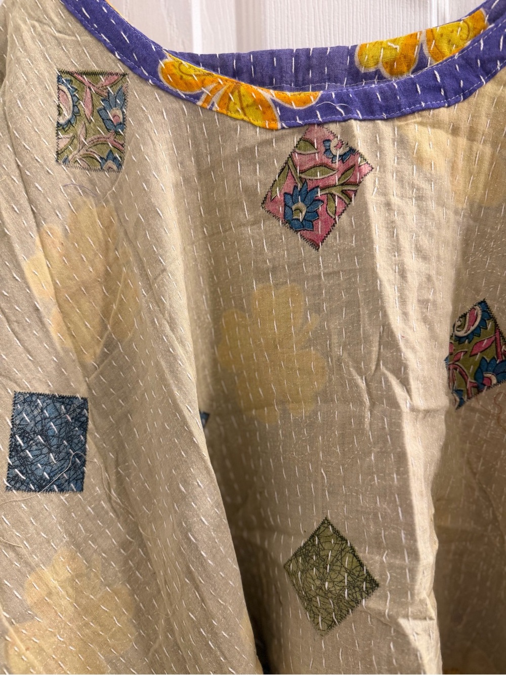 Reversible Kantha High-Low Top - Picture 9 of 13